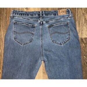 LEE WOMEN'S STORMY LINES DENIM CAPRI JEANS - CURVY, MID RISE, SIZE 16M